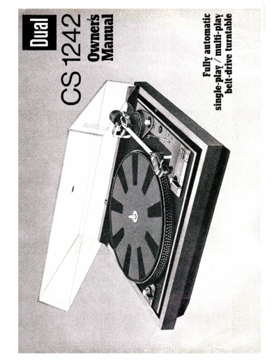 DUAL ve dual cs 1242 en  . Rare and Ancient Equipment DUAL Audio CS 1242 ve_dual_cs_1242_en.pdf