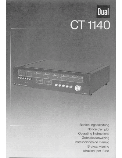 DUAL hfe dual ct 1140 en de fr  . Rare and Ancient Equipment DUAL Audio CT 1140 hfe_dual_ct_1140_en_de_fr.pdf