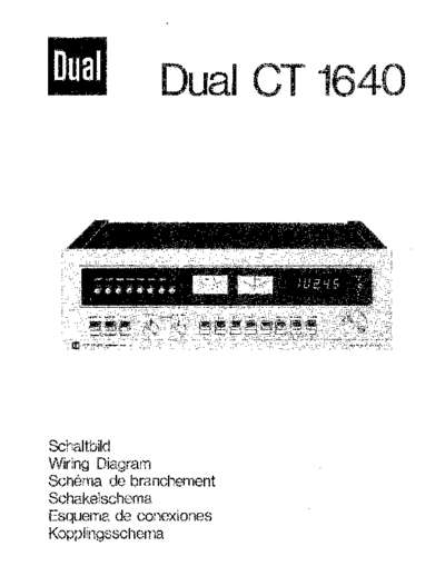 DUAL hfe dual ct 1640 schematics  . Rare and Ancient Equipment DUAL Audio CT 1640 hfe_dual_ct_1640_schematics.pdf
