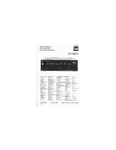 DUAL Dual-CV-5670-Service-Manual  . Rare and Ancient Equipment DUAL Audio CV 5670 Dual-CV-5670-Service-Manual.pdf
