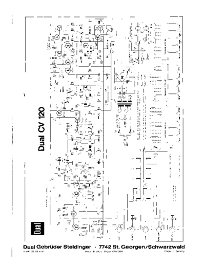 DUAL CV120  . Rare and Ancient Equipment DUAL Audio CV 120 CV120.pdf