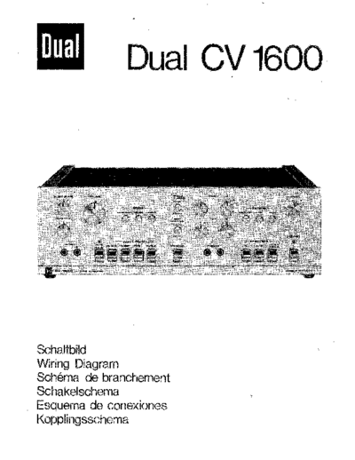 DUAL hfe   cv 1600 schematics  . Rare and Ancient Equipment DUAL Audio CV 1600 hfe_dual_cv_1600_schematics.pdf