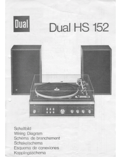 DUAL ve dual hs 152 schematics en de fr  . Rare and Ancient Equipment DUAL Audio HS 152 ve_dual_hs_152_schematics_en_de_fr.pdf