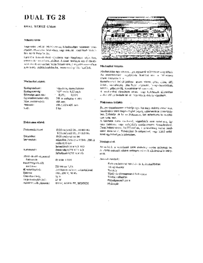 DUAL hfe dual tg 28 schematic  . Rare and Ancient Equipment DUAL Audio TG 28 hfe_dual_tg_28_schematic.pdf