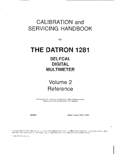 Datron Datron 1281 Service Manual 1989-01 drawings  . Rare and Ancient Equipment Datron 1281 doc Datron_1281_Service_Manual_1989-01_drawings.pdf