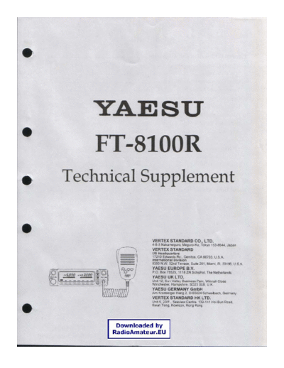 YAESU FT8100  YAESU FT8100.pdf