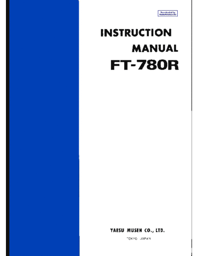 YAESU FT780R user  YAESU FT780R_user.pdf