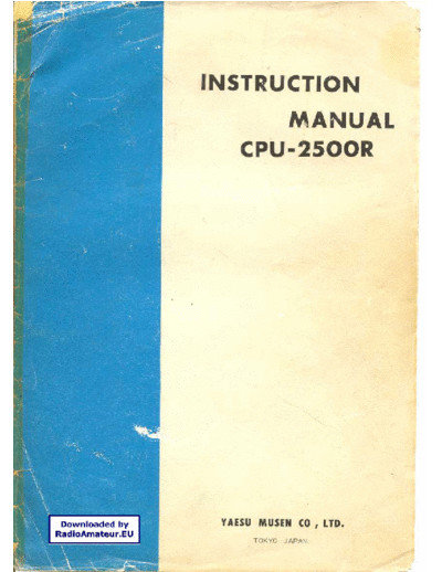 YAESU CPU-2500R user  YAESU Yaesu_CPU-2500R_user.pdf