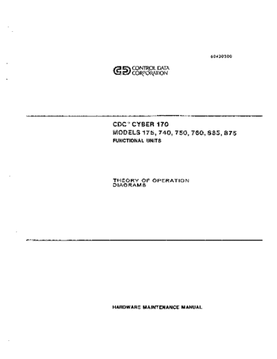 cdc 60420300AA CYBER 170 Models 175 740-760 865 875 Functional Units Theory Aug83  . Rare and Ancient Equipment cdc cyber cyber_170 60420300AA_CYBER_170_Models_175_740-760_865_875_Functional_Units_Theory_Aug83.pdf