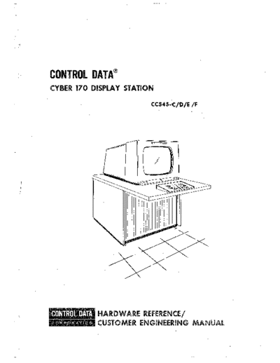 cdc 62952600L CYBER 170 Display Station CC545-CDEF Hardware Reference 26Mar1979  . Rare and Ancient Equipment cdc cyber cyber_170 62952600L_CYBER_170_Display_Station_CC545-CDEF_Hardware_Reference_26Mar1979.pdf