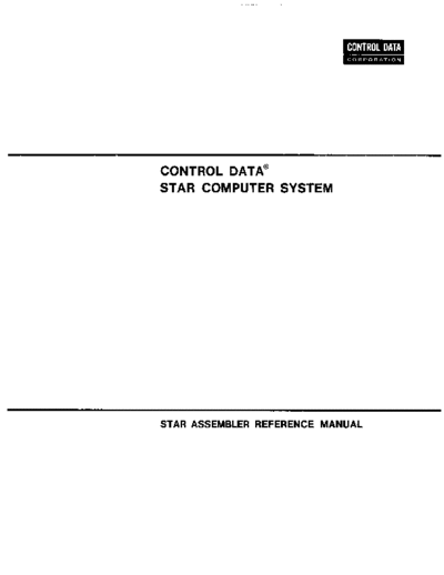 cdc 19980200 starAssem Nov74  . Rare and Ancient Equipment cdc cyber cyber_200 19980200_starAssem_Nov74.pdf
