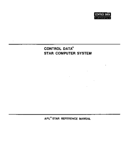 cdc 19980800B APLstar Sep74  . Rare and Ancient Equipment cdc cyber cyber_200 19980800B_APLstar_Sep74.pdf
