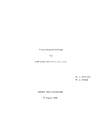 cdc Programming Methodology for   CYBER 205 Vector Processor Aug80  . Rare and Ancient Equipment cdc cyber cyber_200 Programming_Methodology_for_CDC_CYBER_205_Vector_Processor_Aug80.pdf
