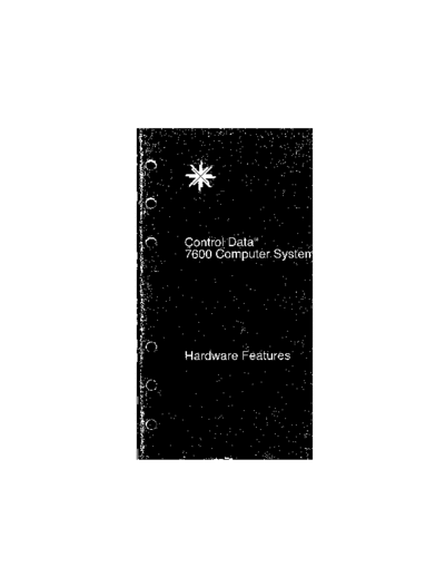 cdc 60258500-02 7600 Hardware Features Instant Mar69  . Rare and Ancient Equipment cdc cyber cyber_70 60258500-02_7600_Hardware_Features_Instant_Mar69.pdf