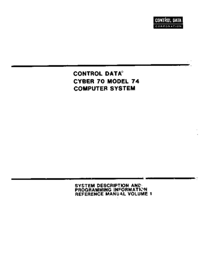 cdc 60347400N Cyber70 Model74 Comp Sys Vol1 Jun77  . Rare and Ancient Equipment cdc cyber cyber_70 60347400N_Cyber70_Model74_Comp_Sys_Vol1_Jun77.pdf