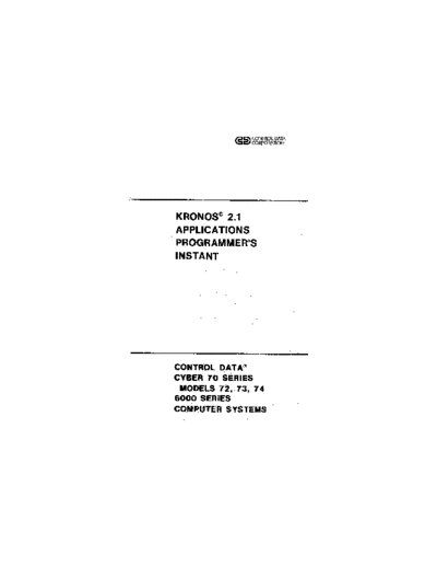 cdc 60407200B KRONOS 2.1 Applications Programmers Instant Aug75  . Rare and Ancient Equipment cdc cyber instant 60407200B_KRONOS_2.1_Applications_Programmers_Instant_Aug75.pdf