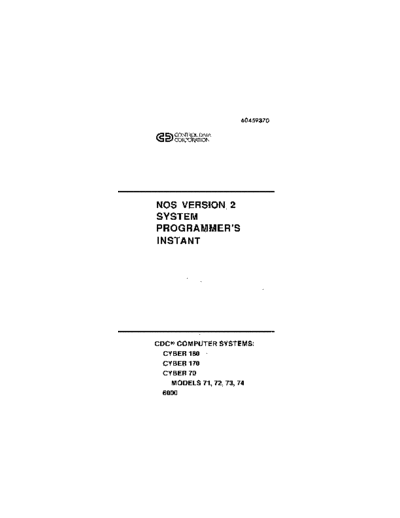 cdc 60459370G NOS Version 2 System Programmers Instant Dec88  . Rare and Ancient Equipment cdc cyber instant 60459370G_NOS_Version_2_System_Programmers_Instant_Dec88.pdf