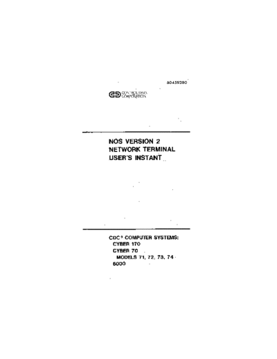 cdc 60459380A NOS Version 2 Network Terminal Instant Aug82  . Rare and Ancient Equipment cdc cyber instant 60459380A_NOS_Version_2_Network_Terminal_Instant_Aug82.pdf