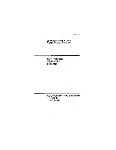 cdc 60484900B Sort Merge Version 5 Instant Feb82  . Rare and Ancient Equipment cdc cyber instant 60484900B_Sort_Merge_Version_5_Instant_Feb82.pdf