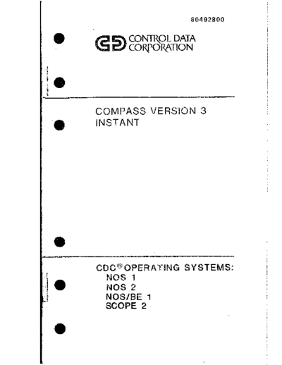 cdc 60492800D COMPASS 3 Instant Jun82  . Rare and Ancient Equipment cdc cyber instant 60492800D_COMPASS_3_Instant_Jun82.pdf