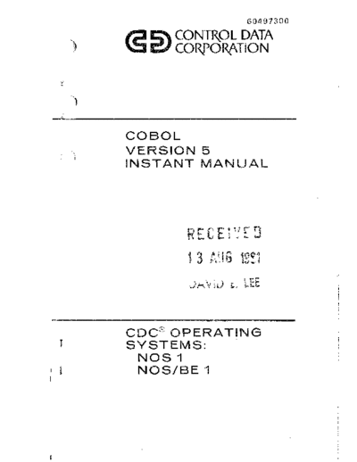 cdc 60497300B COBOL 5 Instant Feb81  . Rare and Ancient Equipment cdc cyber instant 60497300B_COBOL_5_Instant_Feb81.pdf
