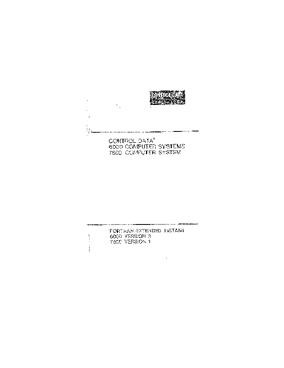 cdc 60305900A FORTRAN Extended Ver 3 Instant May71  . Rare and Ancient Equipment cdc cyber instant 60305900A_FORTRAN_Extended_Ver_3_Instant_May71.pdf