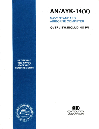 cdc AN AYK-14 Brochure Mar83  . Rare and Ancient Equipment cdc military an_ayk-14 AN_AYK-14_Brochure_Mar83.pdf