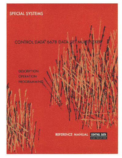 cdc 38706200 6678 Data Set Multiplexer Jan67  . Rare and Ancient Equipment cdc cyber peripheralCtlr 38706200_6678_Data_Set_Multiplexer_Jan67.pdf