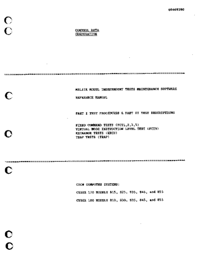 cdc 60469390E MSL15C Model Independent Tests Maintenance Software Ref May84  . Rare and Ancient Equipment cdc cyber msl 60469390E_MSL15C_Model_Independent_Tests_Maintenance_Software_Ref_May84.pdf