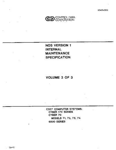 cdc 60454300B NOS 1.4 Internal Maintenance Spec Vol 3 Aug79  . Rare and Ancient Equipment cdc cyber nos 60454300B_NOS_1.4_Internal_Maintenance_Spec_Vol_3_Aug79.pdf