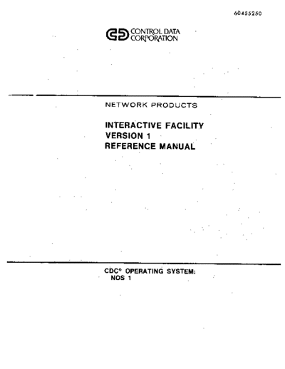 cdc 60455250C Interactive Facility Version 1 Reference Aug79  . Rare and Ancient Equipment cdc cyber nos 60455250C_Interactive_Facility_Version_1_Reference_Aug79.pdf