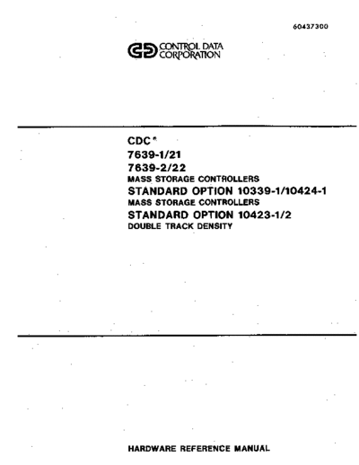 cdc 60437300F 7639 Mass Storage Controllers Mar79  . Rare and Ancient Equipment cdc cyber peripheralCtlr 60437300F_7639_Mass_Storage_Controllers_Mar79.pdf