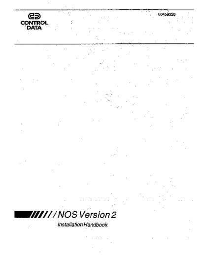 cdc 60459320R NOS Version 2 Installation Handbook Aug94  . Rare and Ancient Equipment cdc cyber nos2 60459320R_NOS_Version_2_Installation_Handbook_Aug94.pdf
