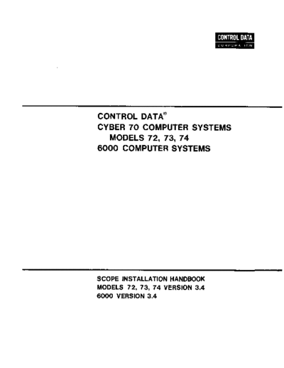 cdc 60307400C SCOPE3.4ins Nov72  . Rare and Ancient Equipment cdc cyber scope 60307400C_SCOPE3.4ins_Nov72.pdf