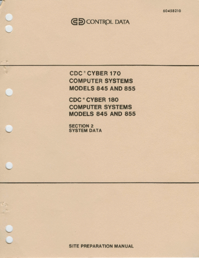cdc 60458210G Cyber 170 180 845 855 Site Prep Oct86  . Rare and Ancient Equipment cdc cyber site_prep 60458210G_Cyber_170_180_845_855_Site_Prep_Oct86.pdf