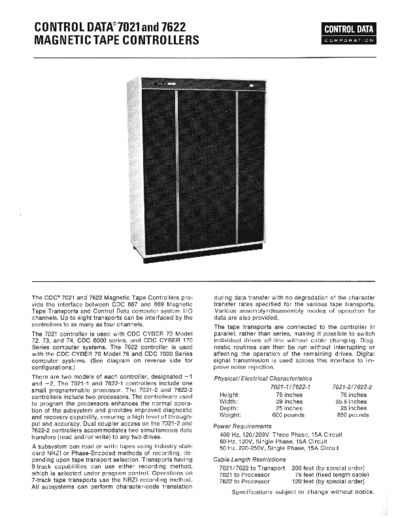 cdc 7021 7622 Mar74  . Rare and Ancient Equipment cdc cyber brochures 7021_7622_Mar74.pdf