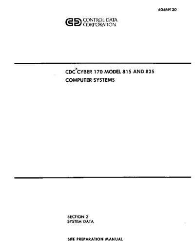 cdc 60469130D Cyber 170 815 825 Site Prep Dec82  . Rare and Ancient Equipment cdc cyber site_prep 60469130D_Cyber_170_815_825_Site_Prep_Dec82.pdf