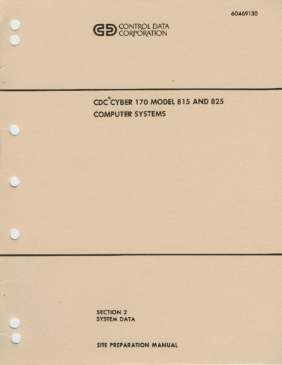 cdc 60469130F Cyber 170 815 825 Site Prep Dec83  . Rare and Ancient Equipment cdc cyber site_prep 60469130F_Cyber_170_815_825_Site_Prep_Dec83.pdf