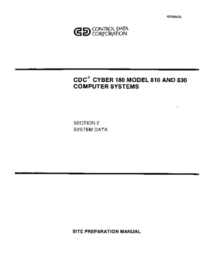 cdc 60469430B Cyber 180 810 830 Site Prep Apr84  . Rare and Ancient Equipment cdc cyber site_prep 60469430B_Cyber_180_810_830_Site_Prep_Apr84.pdf