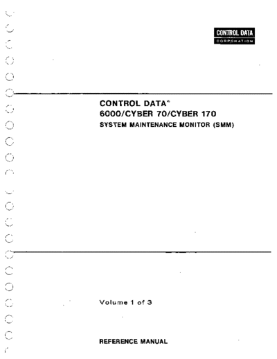 cdc 60160600A CYBER SMM Volume 1 Jun75  . Rare and Ancient Equipment cdc cyber smm 60160600A_CYBER_SMM_Volume_1_Jun75.pdf