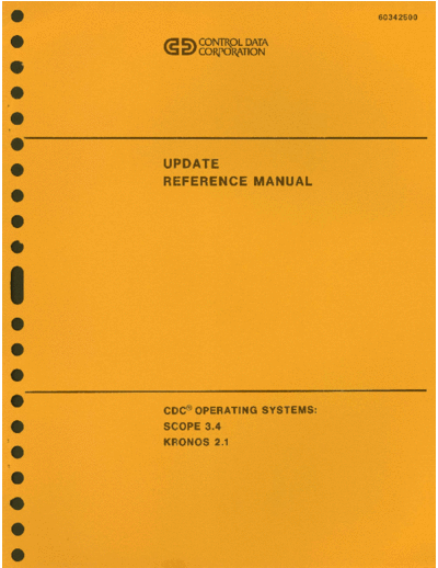 cdc 60342500H UPDATE Reference Jan78  . Rare and Ancient Equipment cdc cyber software 60342500H_UPDATE_Reference_Jan78.pdf