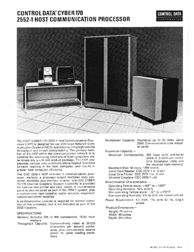 cdc 2552-1 Mar74  . Rare and Ancient Equipment cdc cyber brochures 2552-1_Mar74.pdf