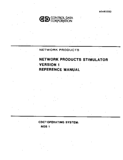 cdc 60480500D Network Products Stimulator Version 1 Reference Aug79  . Rare and Ancient Equipment cdc cyber software 60480500D_Network_Products_Stimulator_Version_1_Reference_Aug79.pdf