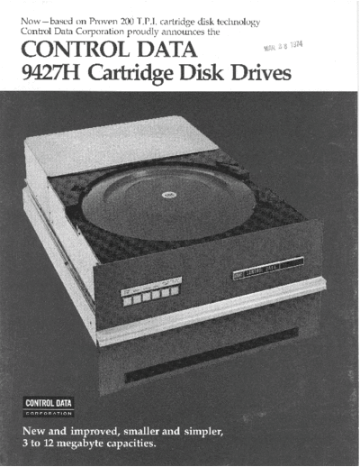 cdc 9427H Mar74  . Rare and Ancient Equipment cdc discs brochures 9427H_Mar74.pdf