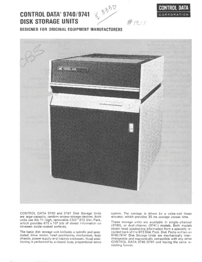 cdc 9740 9741 Oct70  . Rare and Ancient Equipment cdc discs brochures 9740_9741_Oct70.pdf