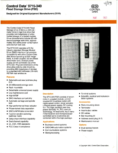 cdc 9715-340 Brochure Apr83  . Rare and Ancient Equipment cdc discs brochures CDC_9715-340_Brochure_Apr83.pdf