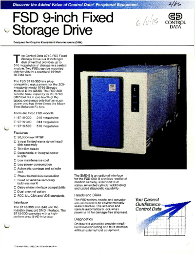 cdc 9715 FSD Brochure Feb86  . Rare and Ancient Equipment cdc discs brochures CDC_9715_FSD_Brochure_Feb86.pdf