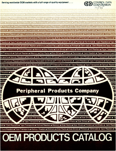 cdc CDC OEM Products Catalog Nov75  . Rare and Ancient Equipment cdc discs brochures CDC_OEM_Products_Catalog_Nov75.pdf