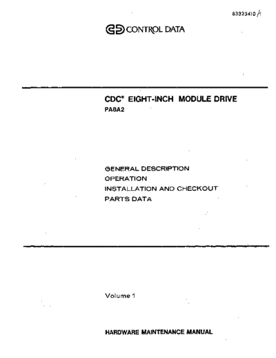 cdc 83325410A PA8 EMD Hardware Maint Vol 1 Sep85  . Rare and Ancient Equipment cdc discs emd 83325410A_PA8_EMD_Hardware_Maint_Vol_1_Sep85.pdf