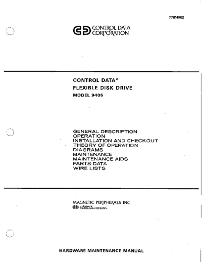 cdc 77614903AM 9406 Flexible Disk Description Jun82  . Rare and Ancient Equipment cdc discs floppy 77614903AM_9406_Flexible_Disk_Description_Jun82.pdf